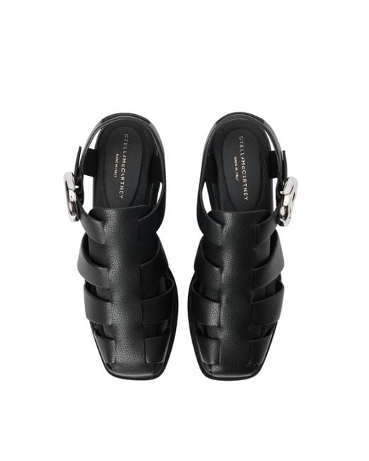 Stella McCartney Black Elyse Plateau Sandals for men
