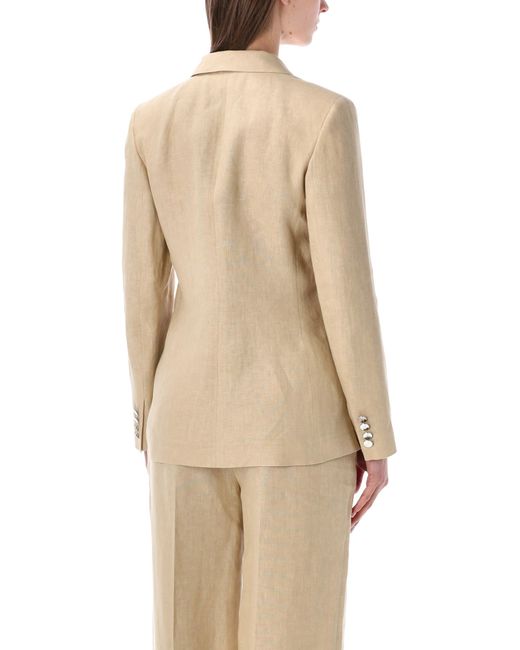Ralph Lauren Natural Slim Fit Linen Parker Blazer