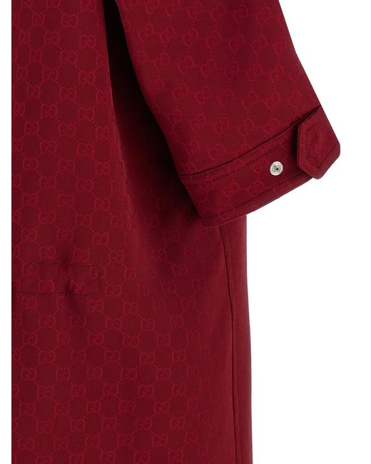 Manteau Gg Gucci en coloris Red