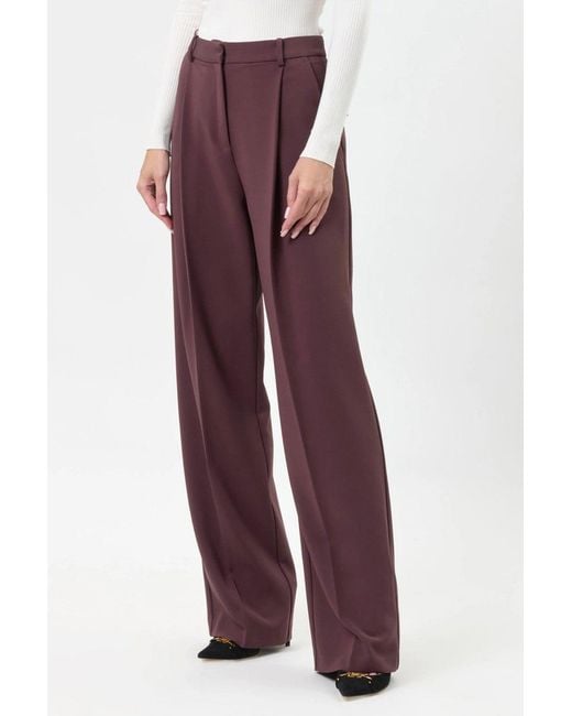 Elisabetta Franchi Purple Trousers