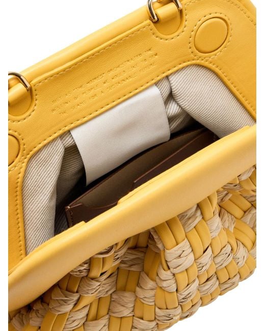 THEMOIRÈ Metallic Gea Micro Weaved Clutch