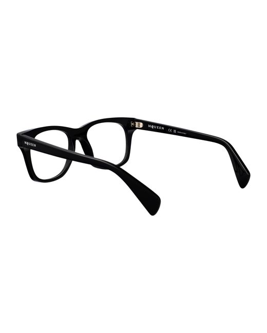 McQueen Black Squared Optical Am0551 O 001 for men