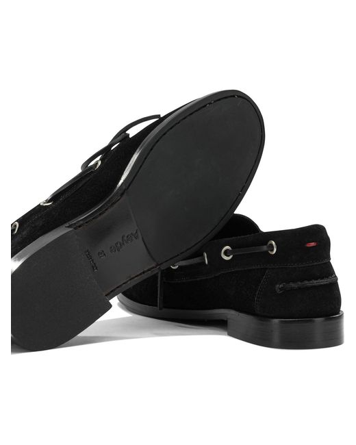 Aeyde Black Loafer und Hausschuhe