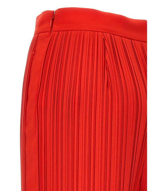 Pantalones plisados ​​de Lanvin de color Red