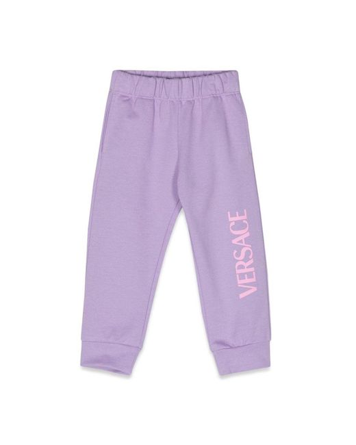 Versace Purple Sweatpant Logo