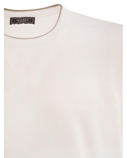 Peserico White T-Shirt for men