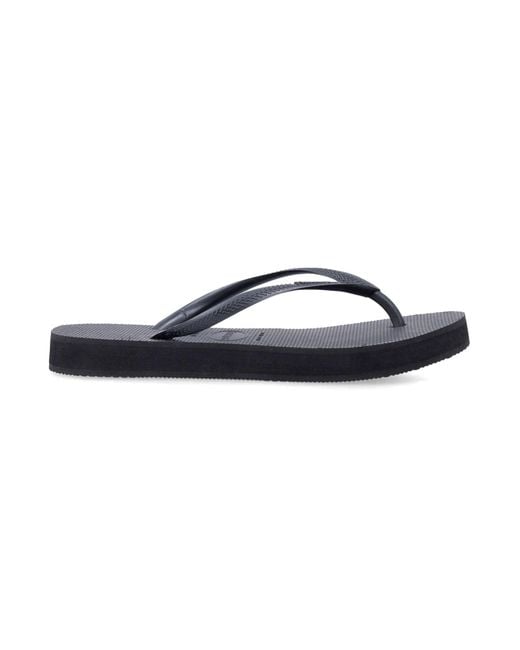 Havaianas Blue Slim Flatform Flip-Flops