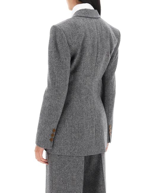Veste de Lauren à Donegal Tweed Vivienne Westwood en coloris Gray