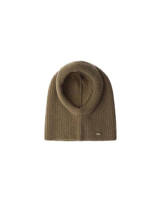 Herno Green Wool Balaclava Hat