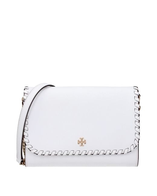 Tory Burch White Pochette Emerson Donna Pelle Bianco