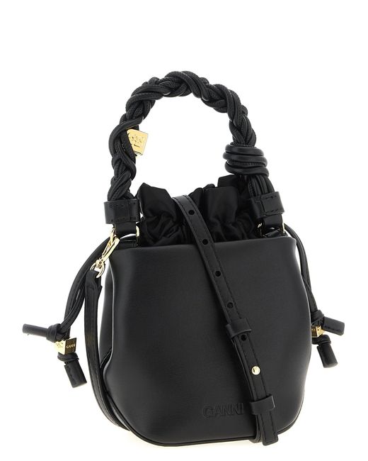 Ganni Black 'Mini Bou Bucket' Handbag