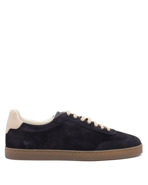 Brunello Cucinelli Black Suede Sneakers for men