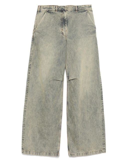 Whole Studio Dem Jeans Surface Wave Entire studios de color Gray