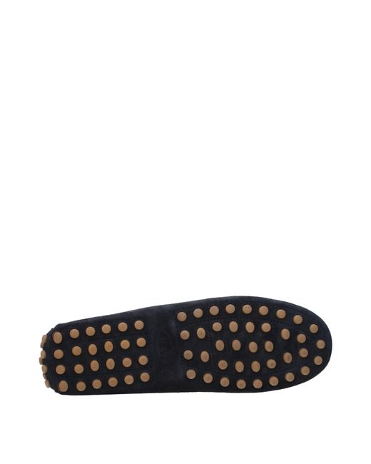Tod's Blue Gommini Loafers Suede