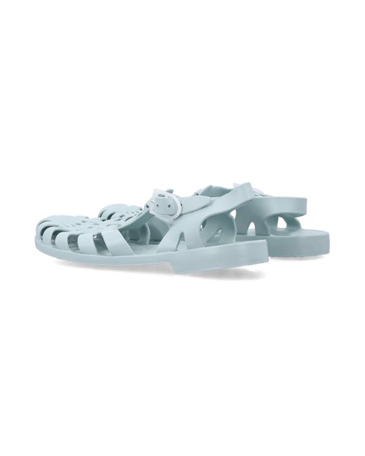 Méduse Blue Flache -Schuhe