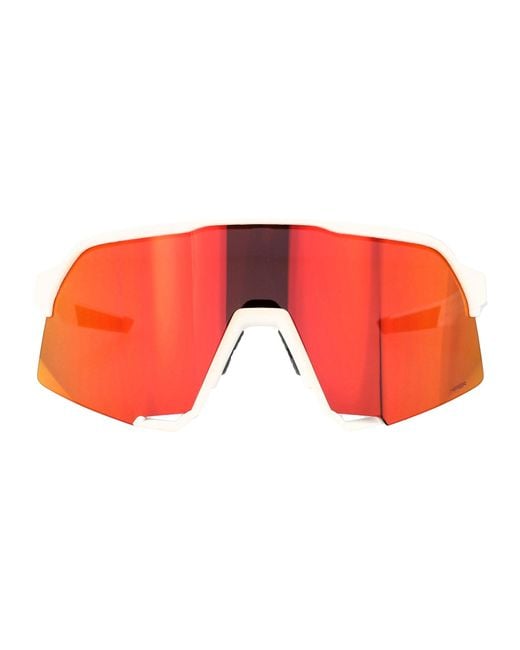 100% Red Soft Tact Polycarbonate Sunglasses