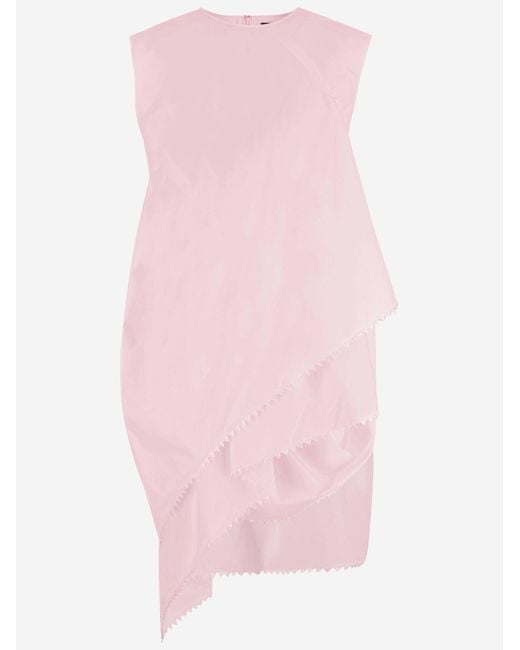 Jacquemus Pink Layered Cotton Dress