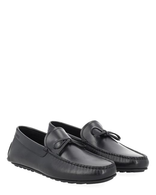 Boss Gray Moccasin With Bow for men