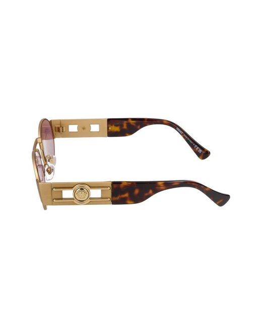 Versace Zonnebril Met Rond Montuur in het Pink