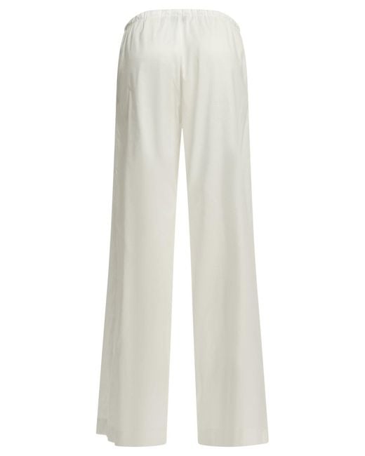 Herno White Casual Cotton Pants