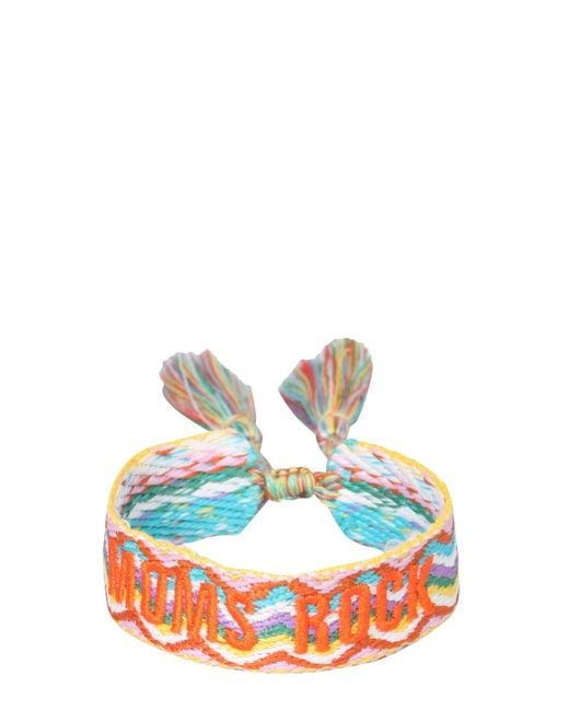 LABEL K White Braided Fabric Bracelet