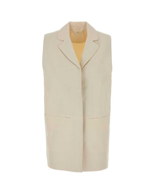 Co. White Drop Armhole Gilet
