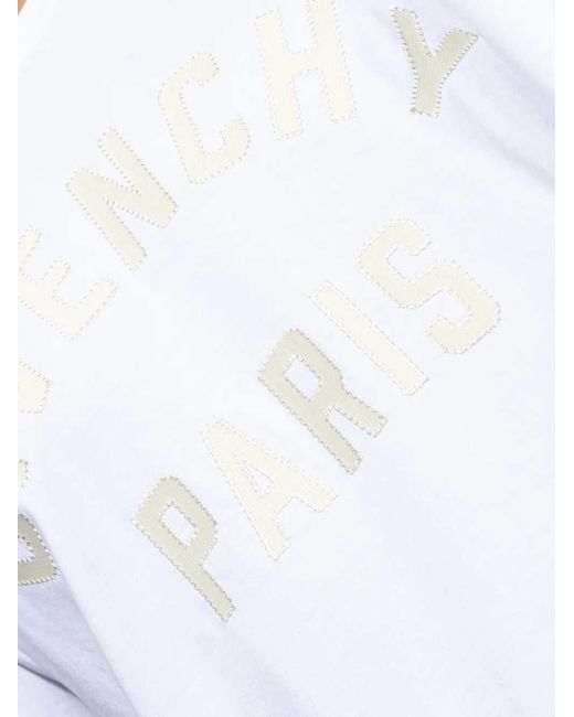 Givenchy White Logo Print T Shirt