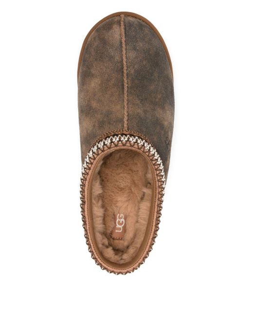 Ugg Brown Tasman Baxter Slippers With Braid
