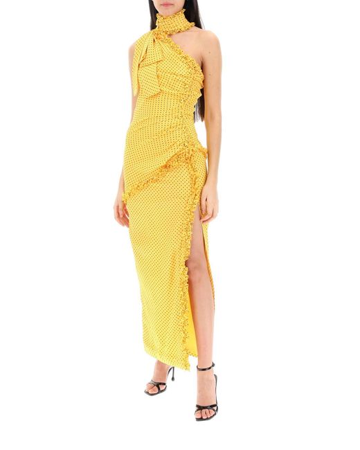 Dresses > day dresses > maxi dresses Alessandra Rich en coloris Yellow