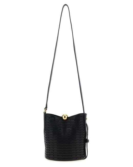 Furla White Sfera Soft' Mini Bucket Bag