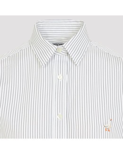 Moschino White Striped Shirt