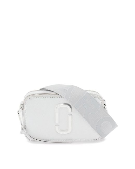 La bolsa de instantáneas metálicas Marc Jacobs de color White