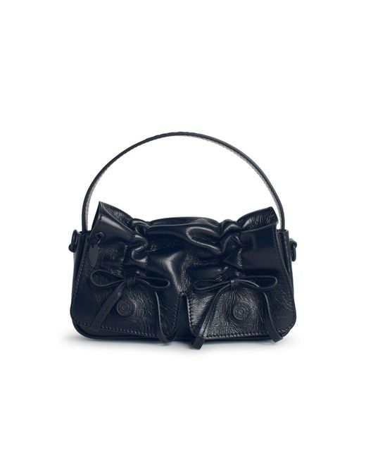 Micro 'Multipocket' Bags con múltiples bolsillos en Black Lear Acne de color Blue