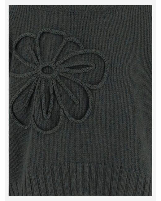 Bruno Manetti Gray Wool Blend Sweater