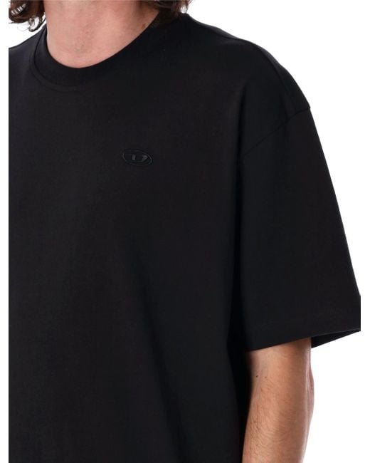 DIESEL Black Long Sleeve T-Shirt for men