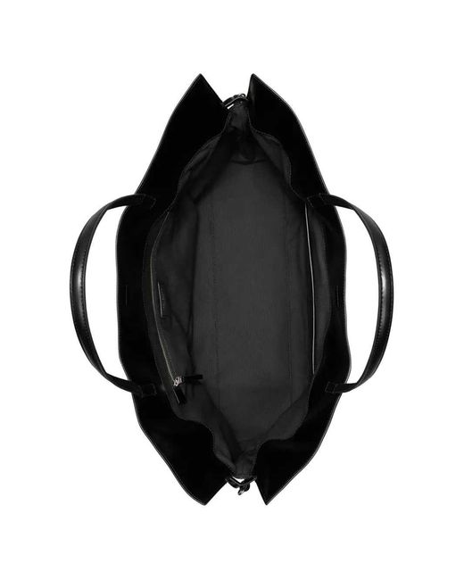 Tory Burch Black Ella Recycled Materials Shoulder Bag