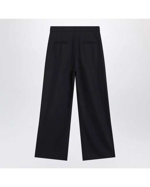 Max Mara Blue Midnight Crêpe Trousers