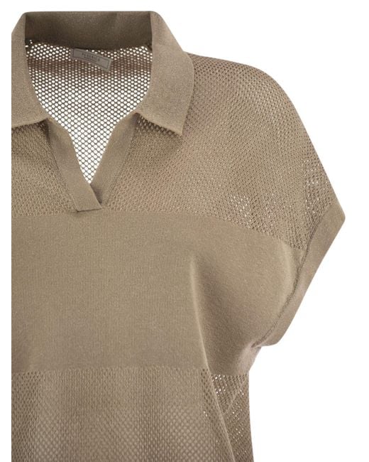 Peserico Natural Tricot Polo Shirt