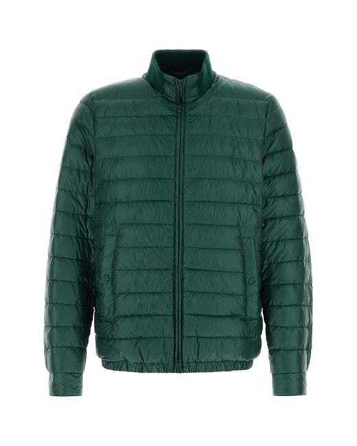 Herno Green Quilted Jacket for men