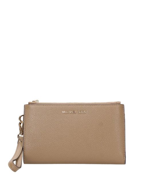 MICHAEL Michael Kors Wallets Beige in het Natural