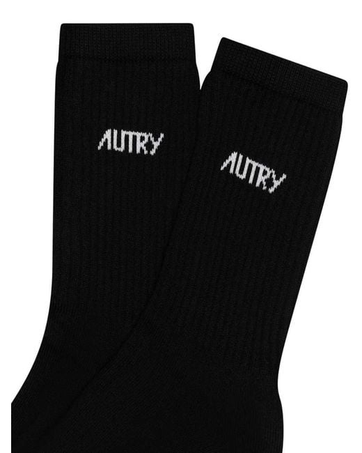 Autry Black Jacquard Logo Shoes