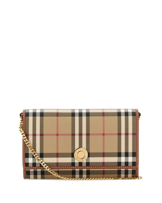 Burberry Multicolor Printed Canvas Check Wallet