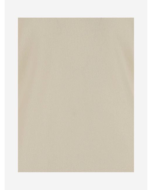 Vince Cashmere En Silk Sweater in het Natural