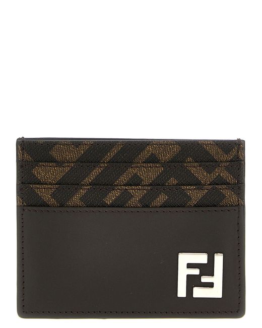 Fendi Kartenetui Mit Ff-Schild in Brown für Herren
