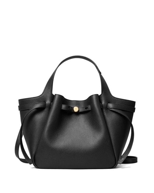Borsa Romy Small Tote di Tory Burch in Black
