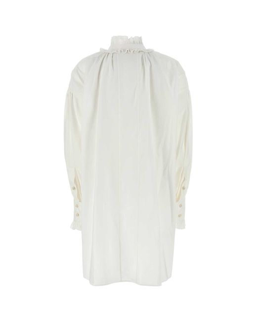 Valentino Garavani White Cotton Blend Dress