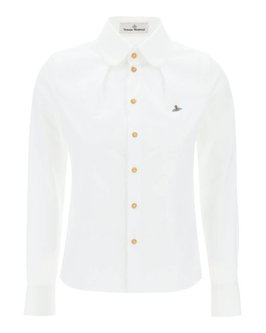 Camicia Toulouse Con Pinces di Vivienne Westwood in White
