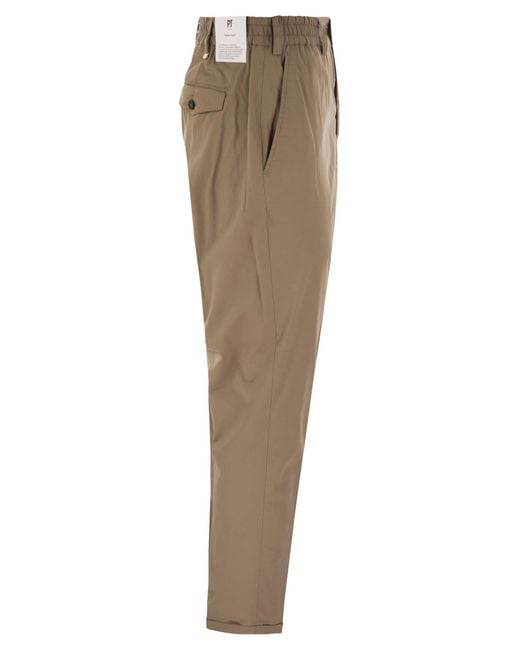 Los pantalones de mezcla de algodón rebelde PT Torino de hombre de color Natural