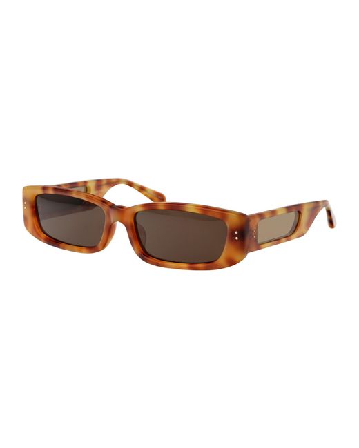 Linda Farrow Brown Sunglasses