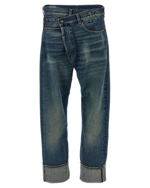 Jeans «crossover» R13 en coloris Blue